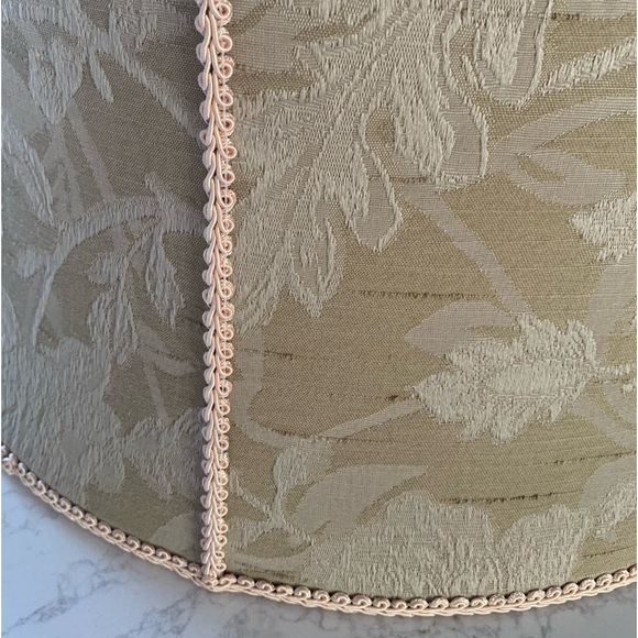 *SOLD* Ecru Fabric Lampshade - Picture 2 of 4